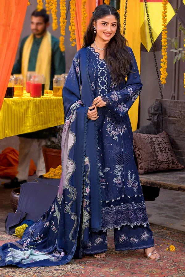 03-Piece Lawn Suit With Embroidery | Ready To Wear