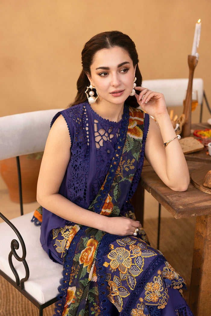 3 Piece Stitched Chikankari Embroidered Suit - Ready To Wear