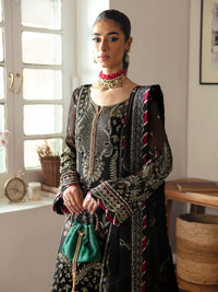 Midnight Gold - Embroidered Chiffon Suit | Ready To Wear