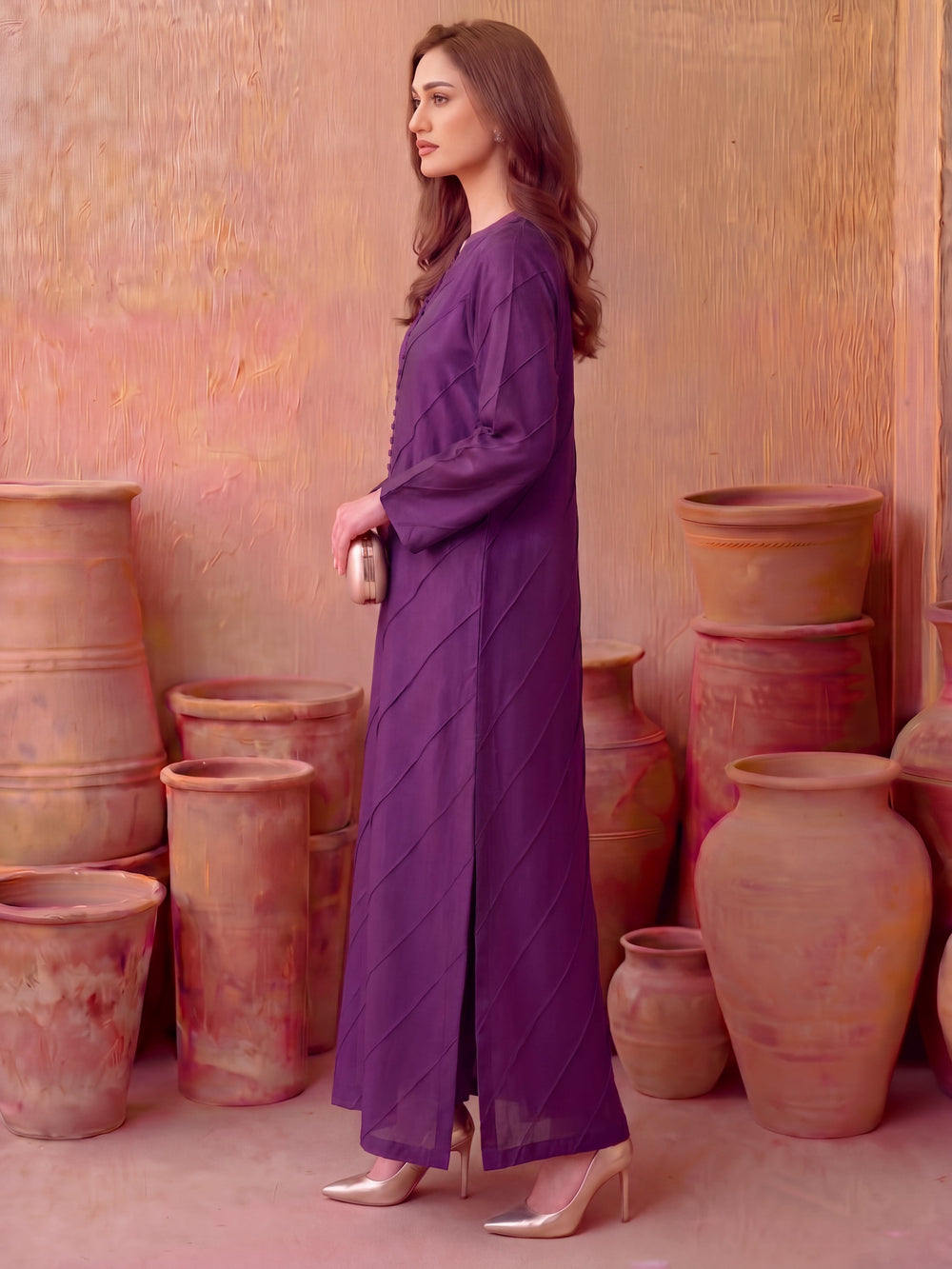 Filza - Plum | Kaftan Set