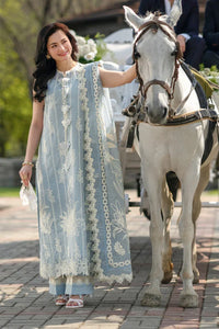 Cloud Blue - Embroidered Lawn Suit | Ready To Wear