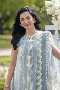 Cloud Blue - Embroidered Lawn Suit | Ready To Wear