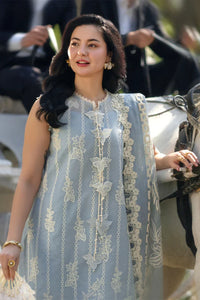 Cloud Blue - Embroidered Lawn Suit | Ready To Wear