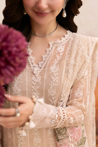 Beige Rose Luxury - Lawn Suit With Organza Dupatta | Ready To Wear