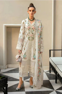 03-Piece Lawn Suit With Embroidery - Ready To Wear