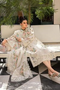 03-Piece Lawn Suit With Embroidery - Ready To Wear