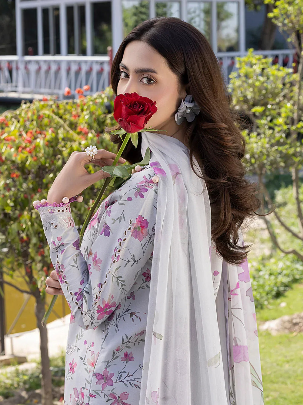 03-Piece Printed Lawn Suit - Ready To Wear