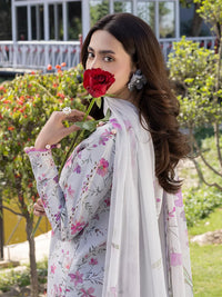 03-Piece Printed Lawn Suit - Ready To Wear