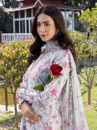 03-Piece Printed Lawn Suit - Ready To Wear