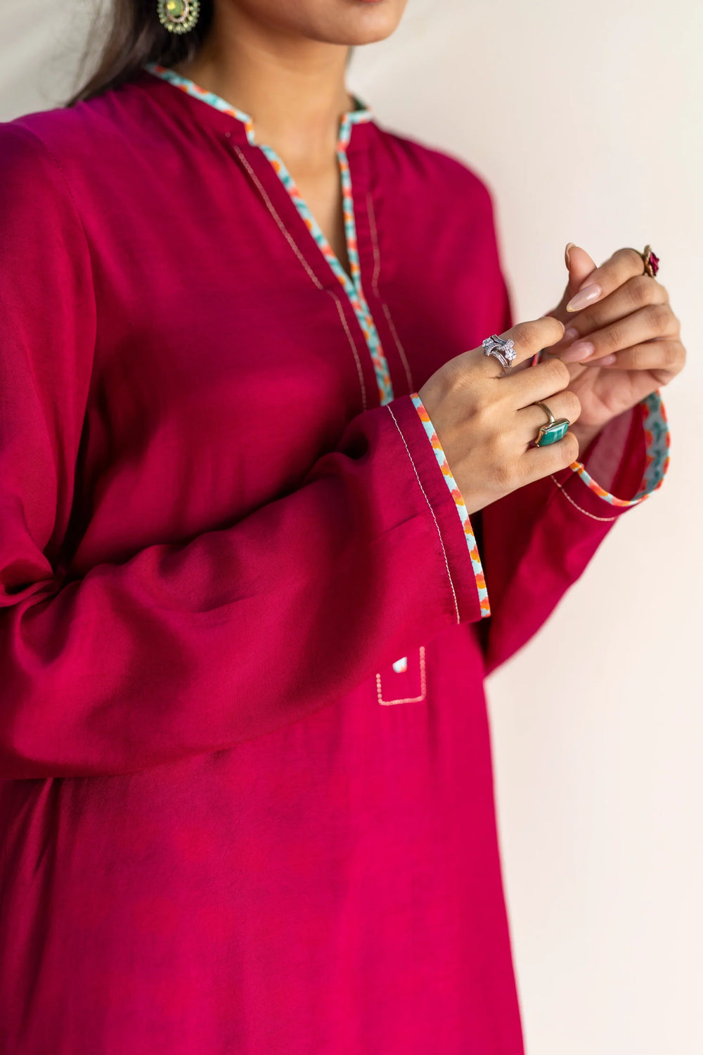 Rania - Plum Kurta Set