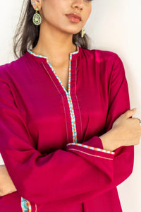 Rania - Plum Kurta Set