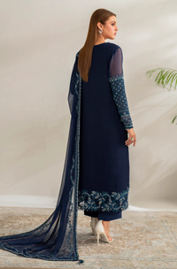3-piece Suit Embroidered Chiffon Shirt Ready To Wear