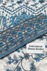 Designer Suit Premium Embroidered Lawn - 3 PC Ready To Wear