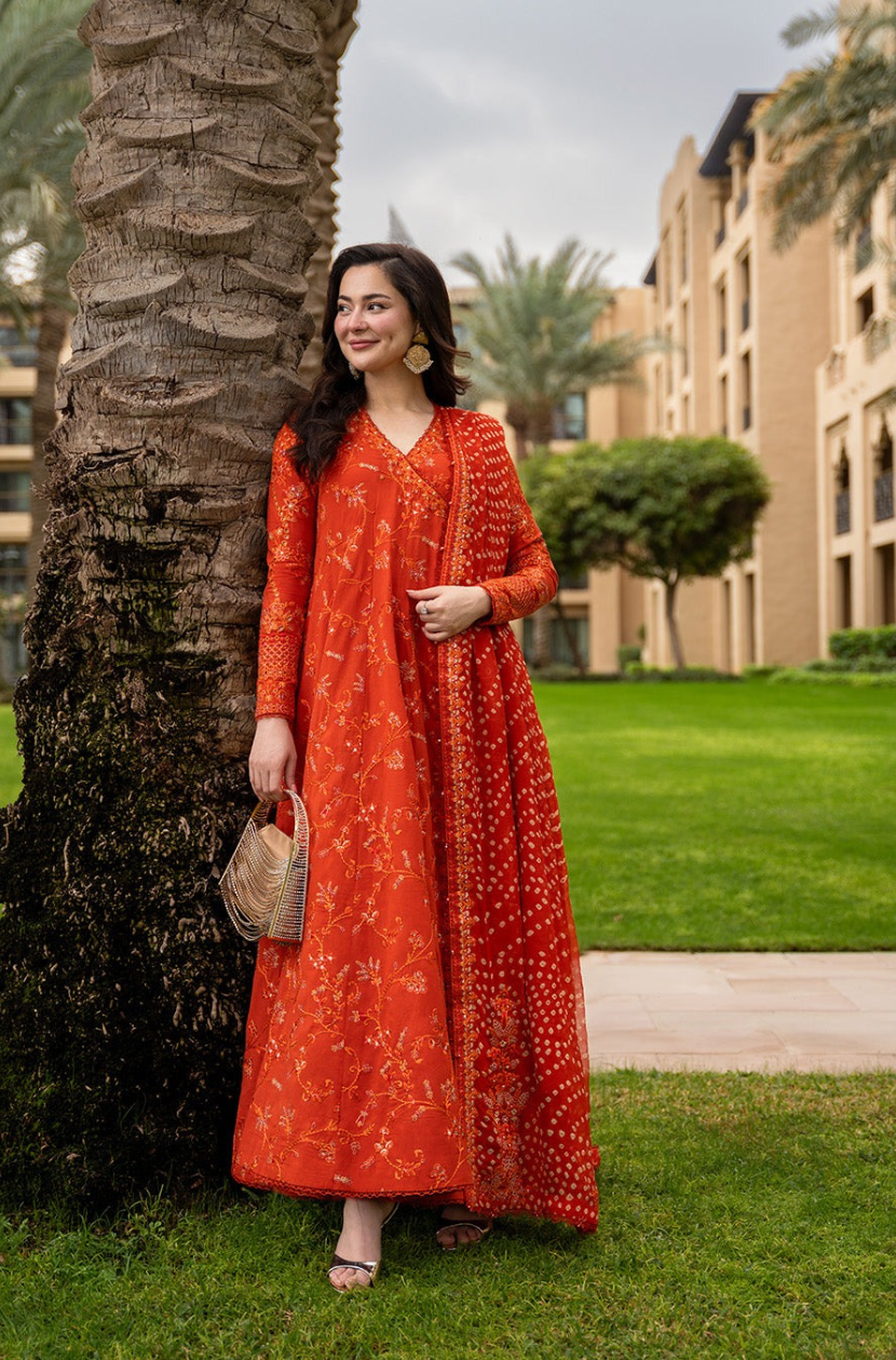 Luxury Lawn - Denisa - Burnt Orange