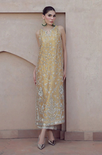 Aakifah Formal Stitched Gold And Silver