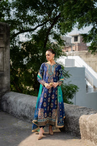 03-Piece Chiffon Suit With Heavy Embroidery - Ready To Wear