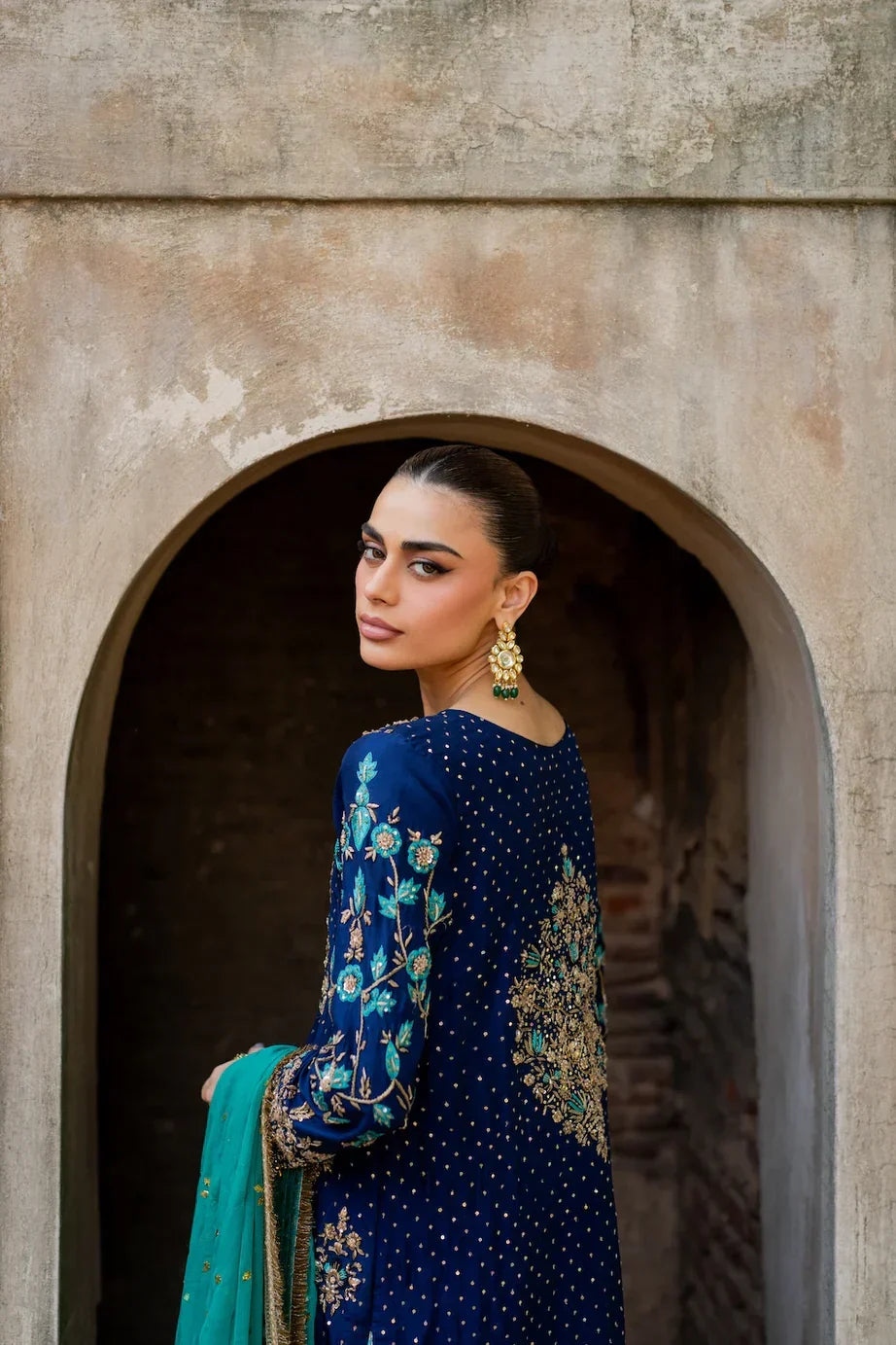 03-Piece Chiffon Suit With Heavy Embroidery - Ready To Wear