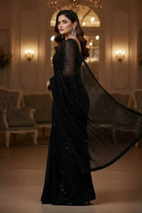 Chiffon Silk Saree - Ready To Wear
