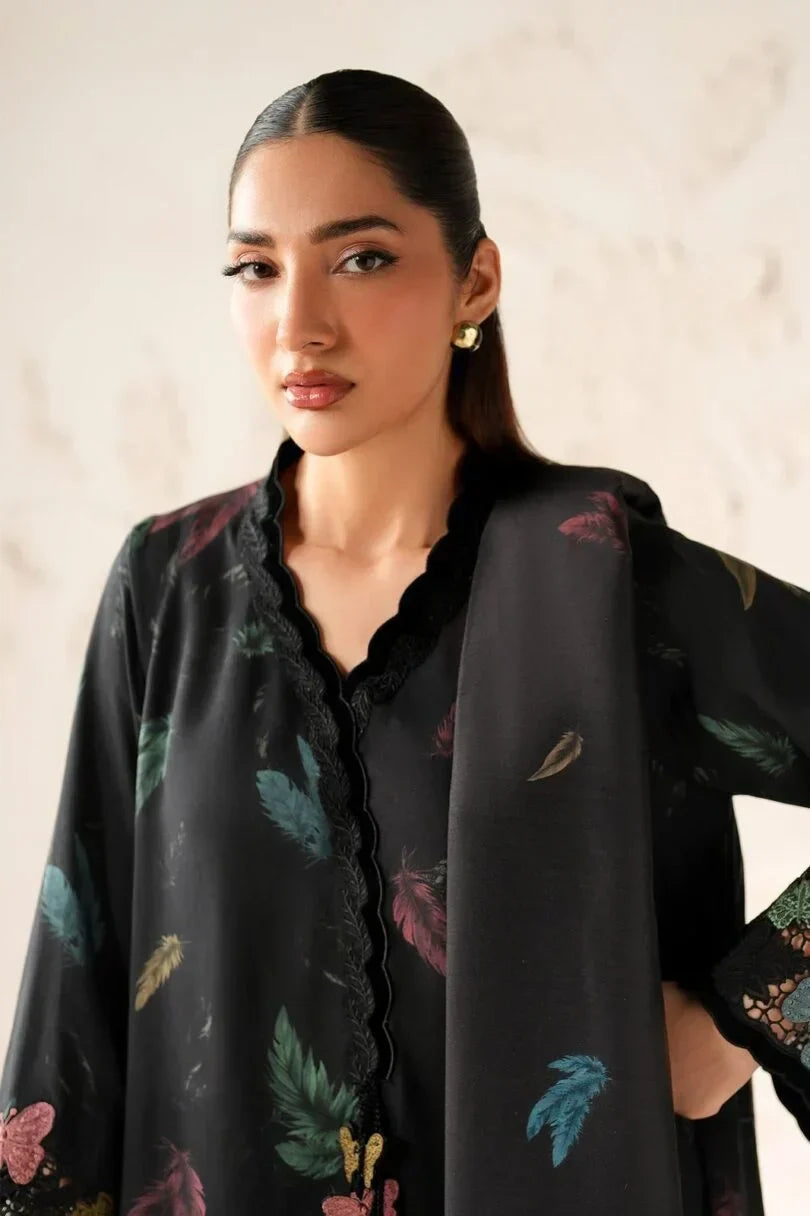 03-Piece Printed Lawn Suit - Ready To Wear