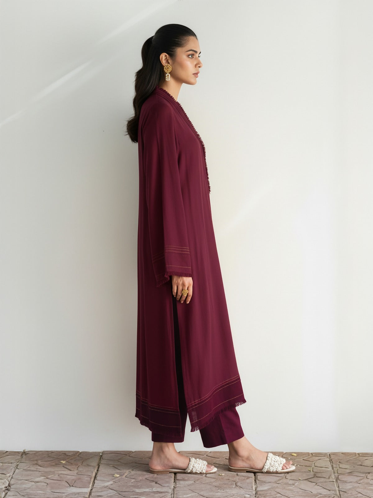 Sajal - Burgundy