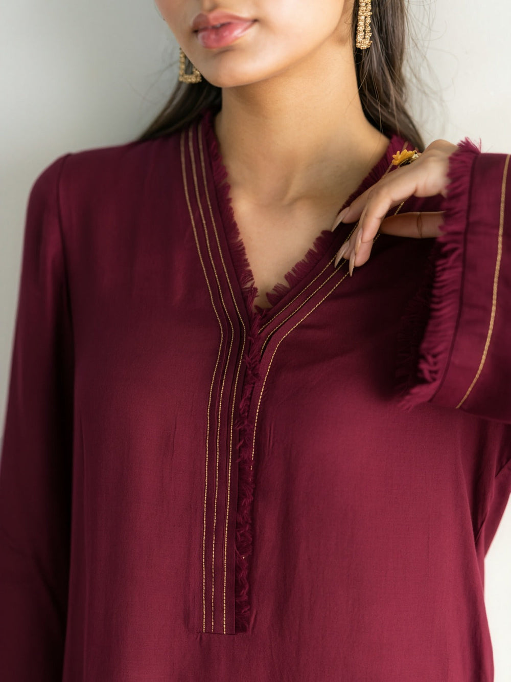 Sajal - Burgundy