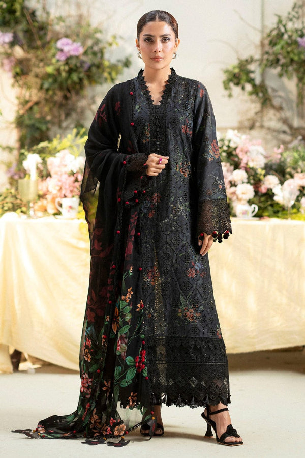 3 Piece Stitched Lawn Suit - Ready To Wear