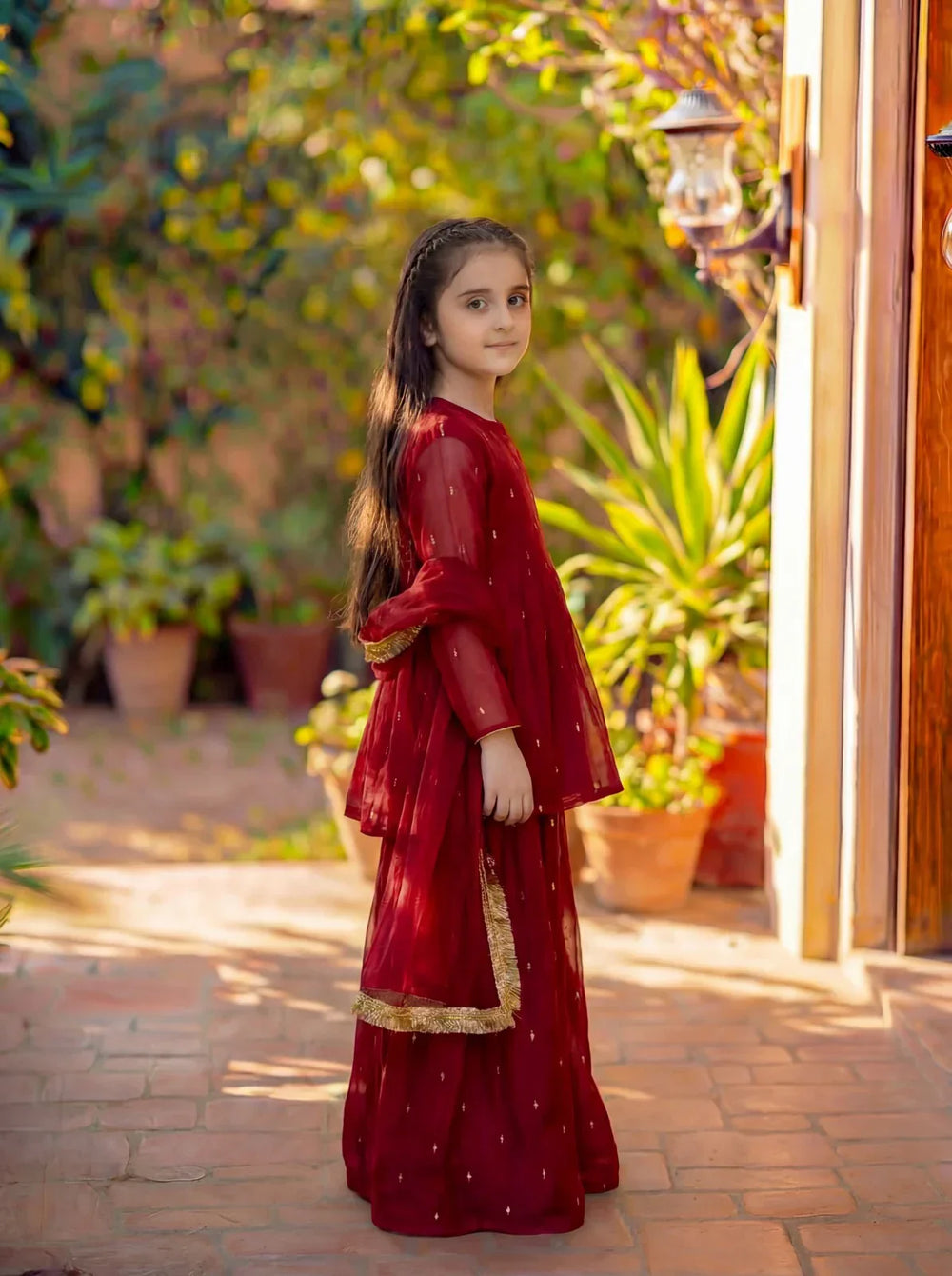 ROHA - MAROON PEPLUM SET