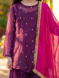 ROHA - PURPLE PEPLUM SET