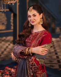 03-Piece Chiffon Suit With Heavy Embroidery - Ready To Wear