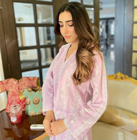 03-Piece Egyptian Lawn Suit With Thread Embroidery - Ready To Wear