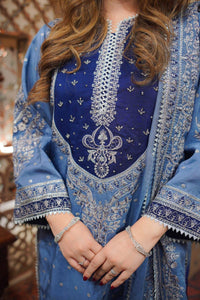 03-Piece Lawn Suit With Heavy Embroidery - Ready To Wear
