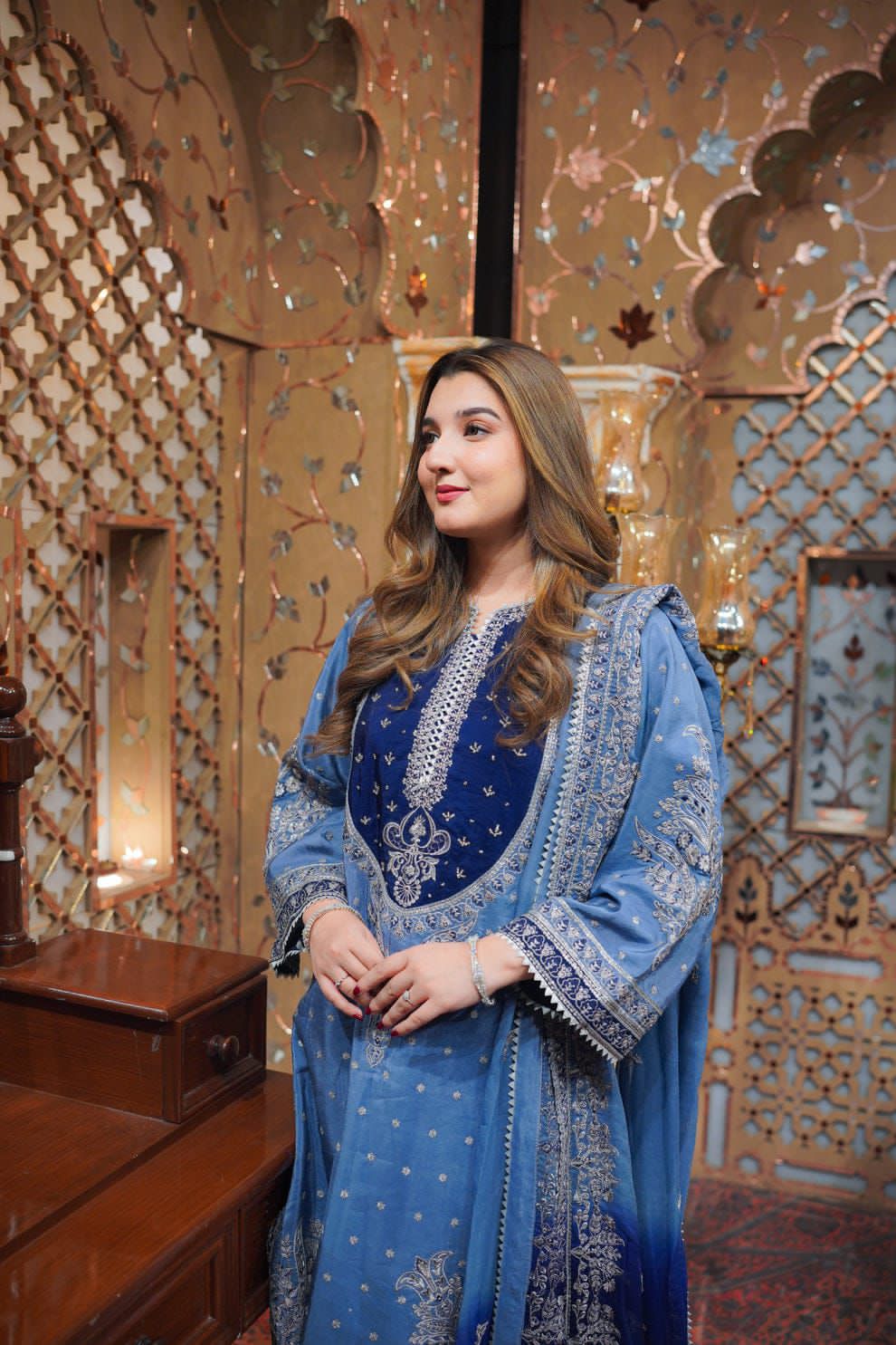 03-Piece Lawn Suit With Heavy Embroidery - Ready To Wear