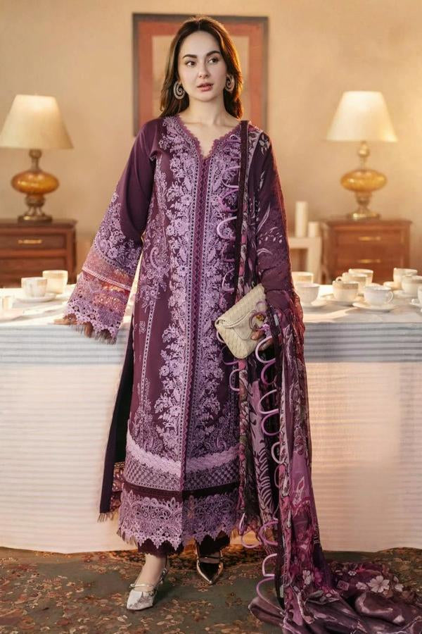 03-Piece Lawn Suit With Chikankari Embroidery - Ready To Wear