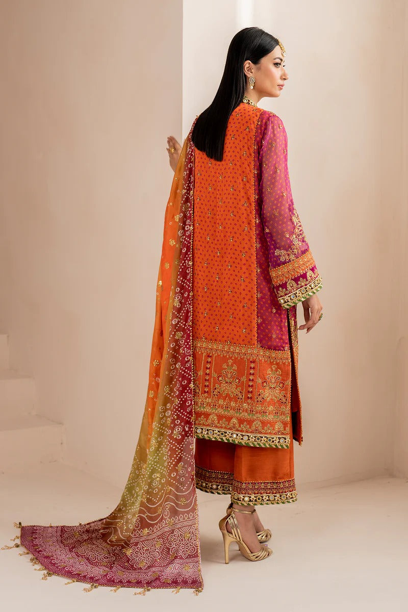 03-Piece Chiffon Suit With Embroidery - Ready To Wear