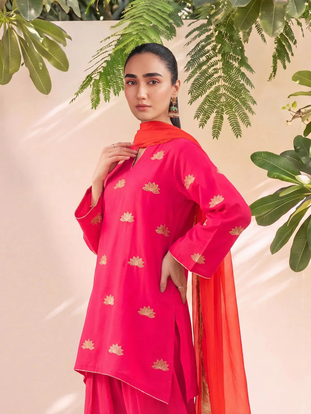 HANIYA - PINK FARSHI SET