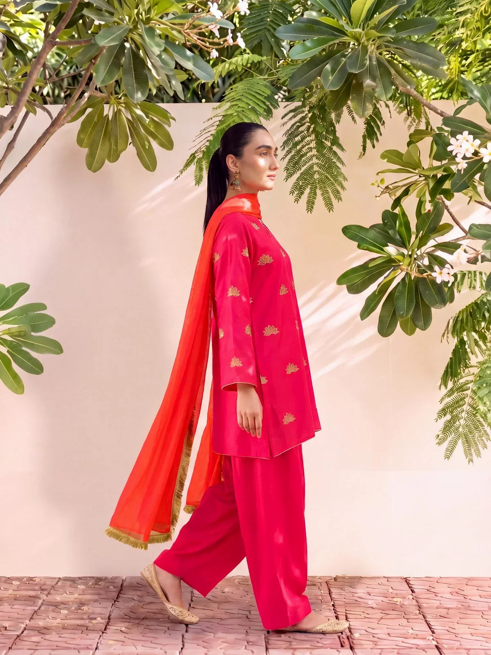 HANIYA - PINK FARSHI SET