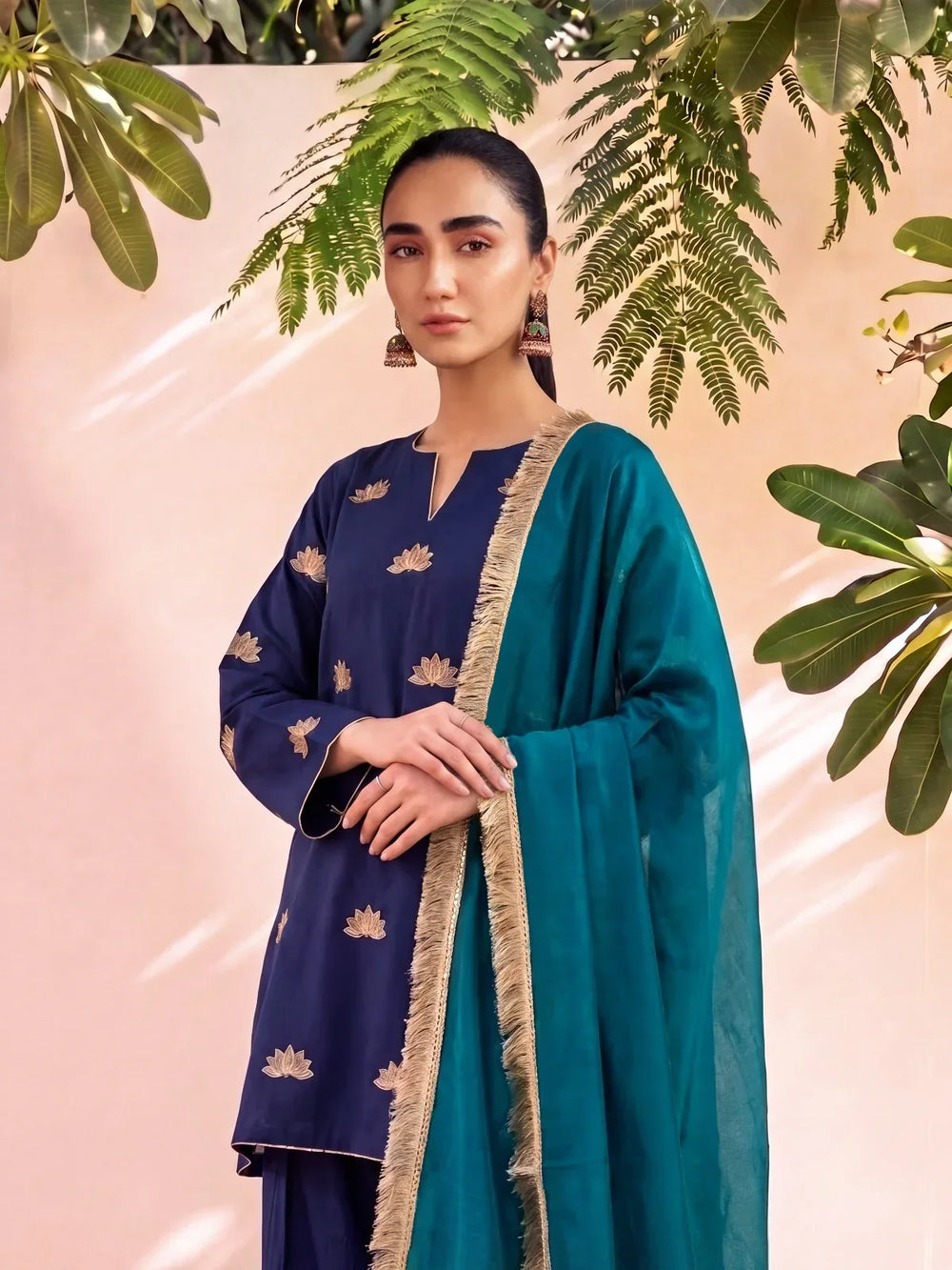 WANIYA - NAVY FAQRSHI SET