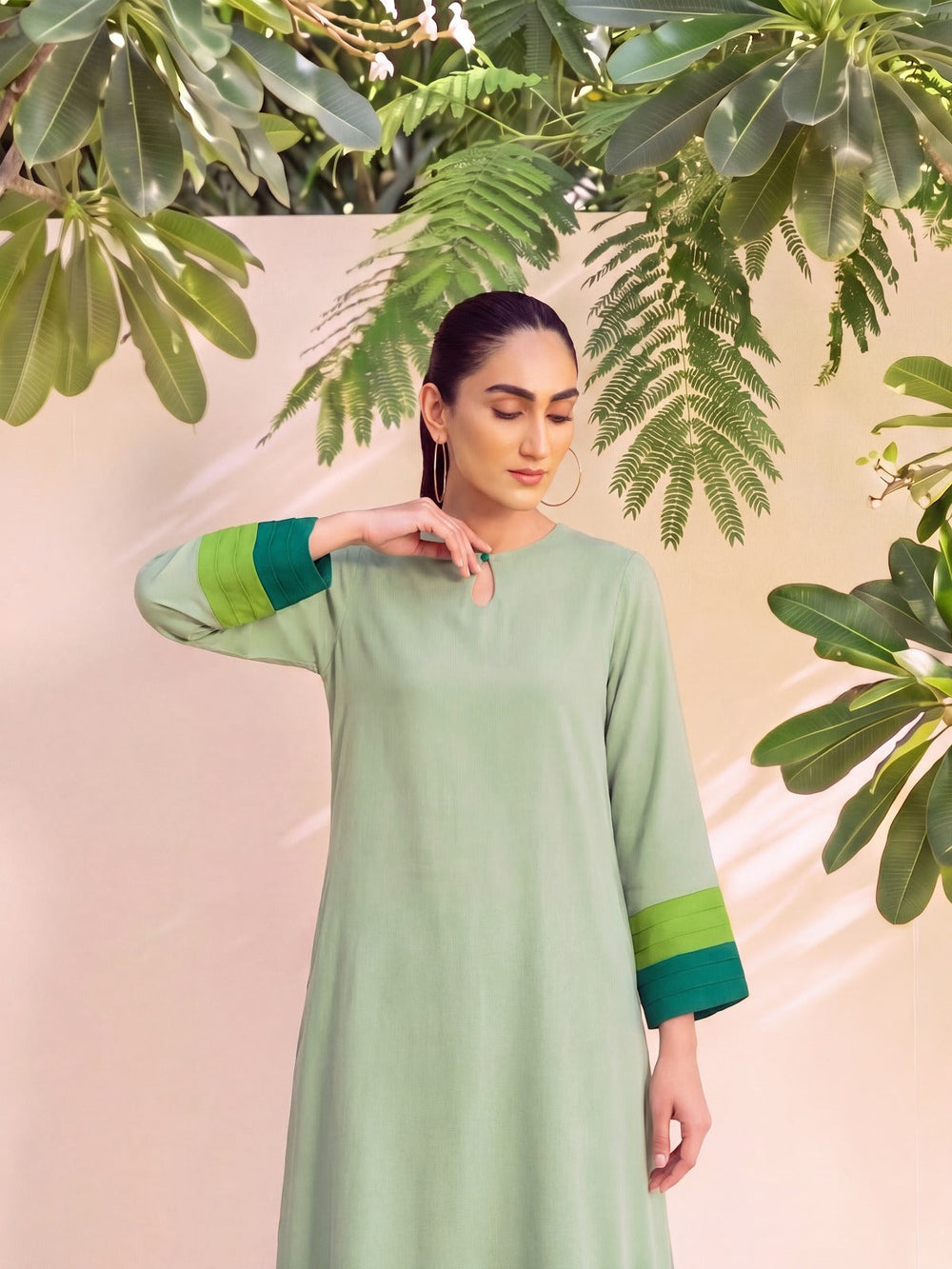 Mint Oasis | Kaftan Set