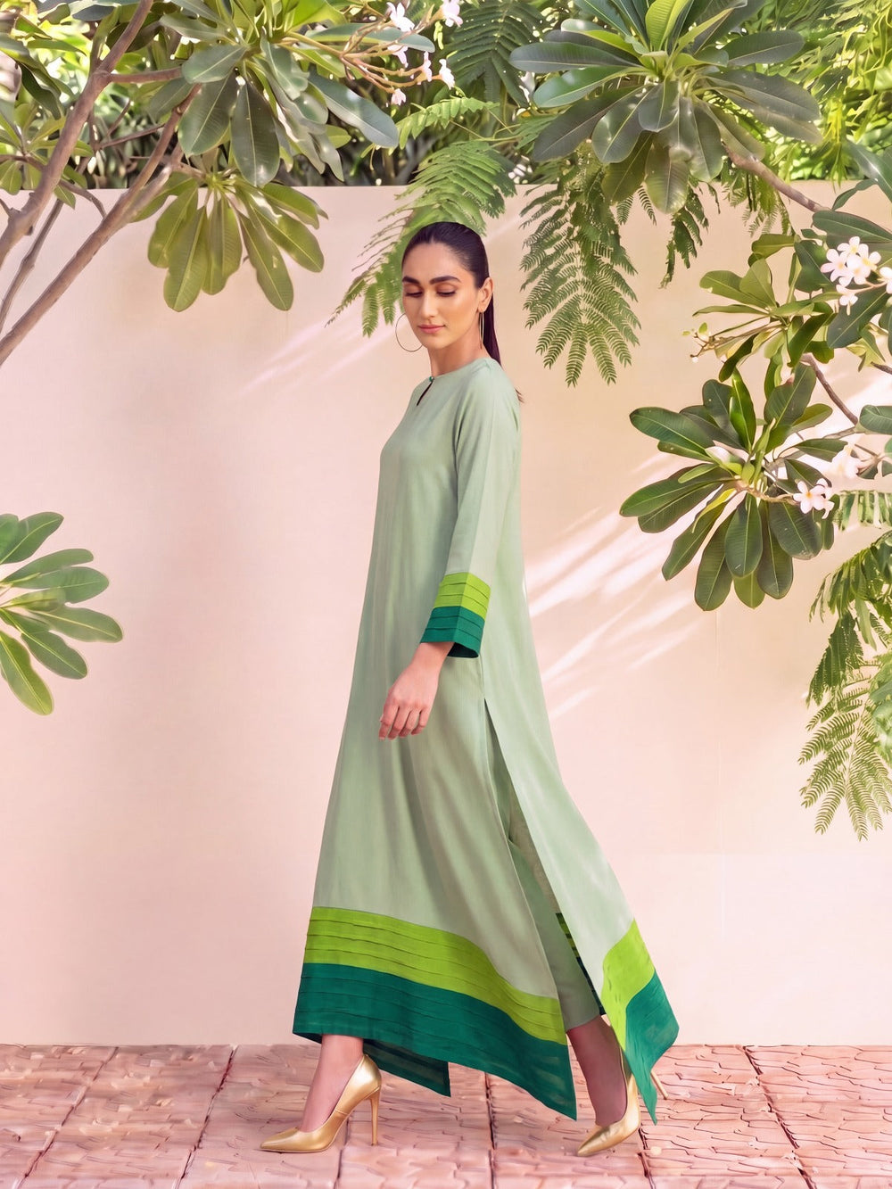 Mint Oasis | Kaftan Set