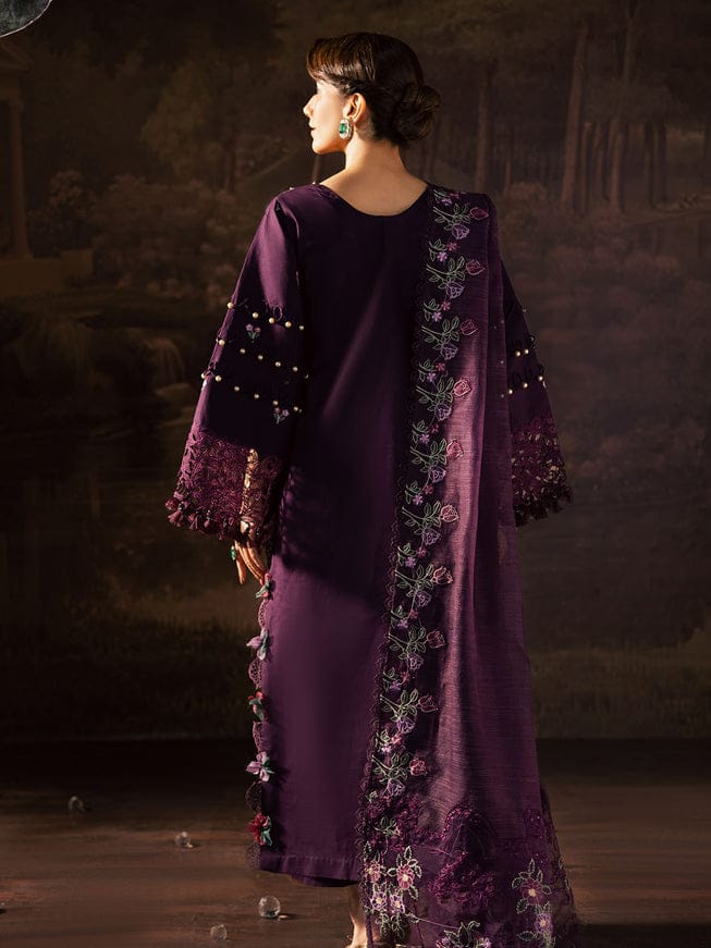 03-Piece Lawn Suit With Embroidery - Ready To Wear
