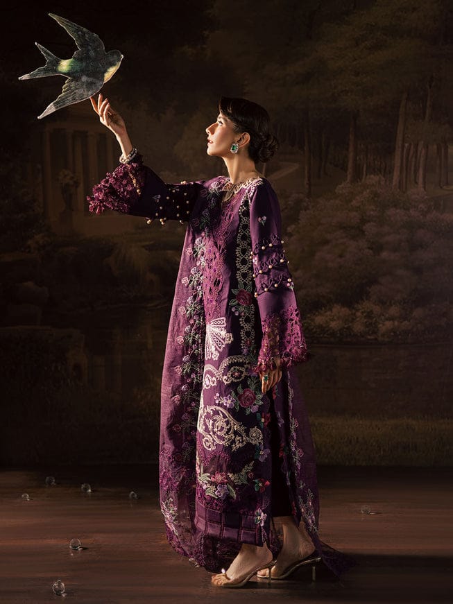 03-Piece Lawn Suit With Embroidery - Ready To Wear