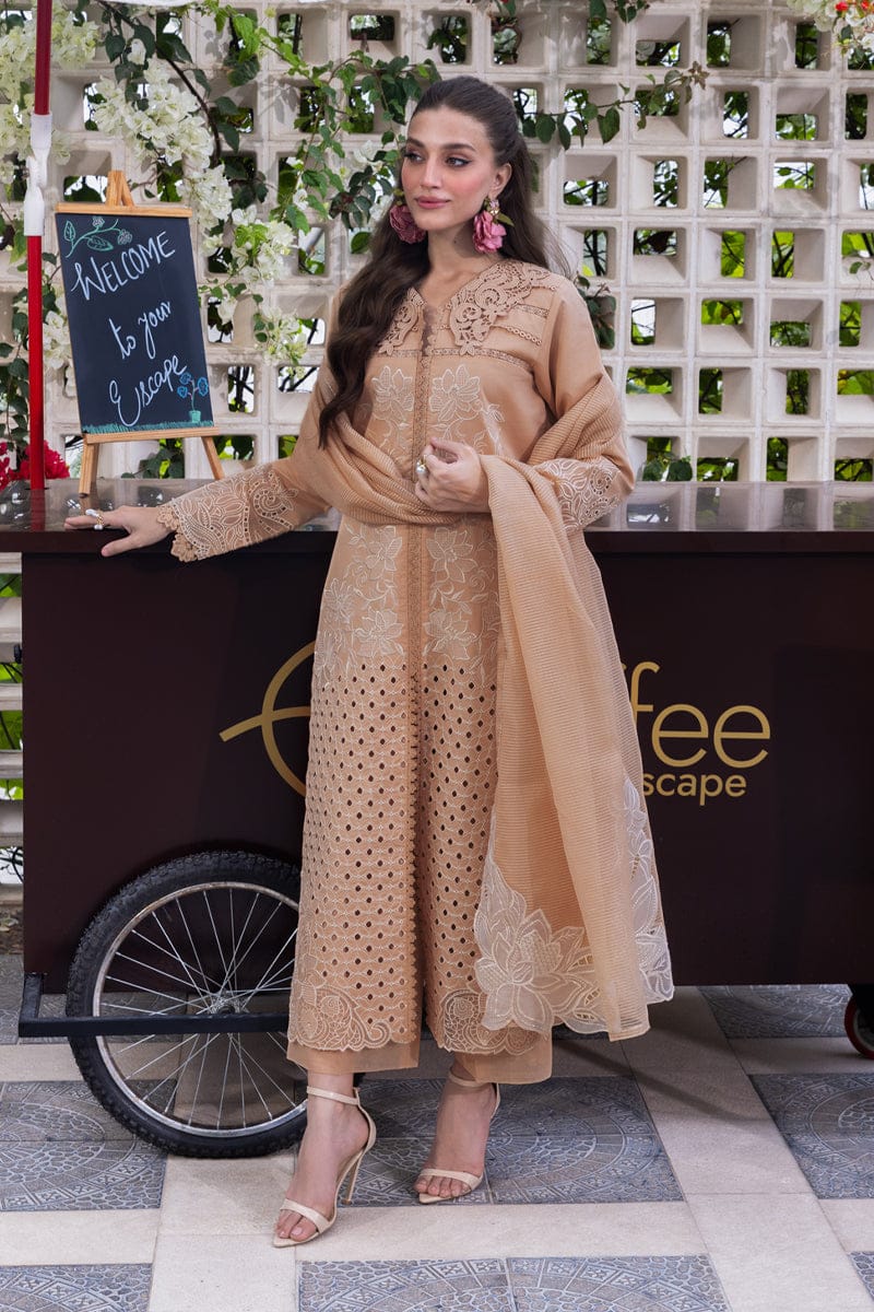 03-Piece Lawn Suit With Chikankari Embroidery | Ready To Wear