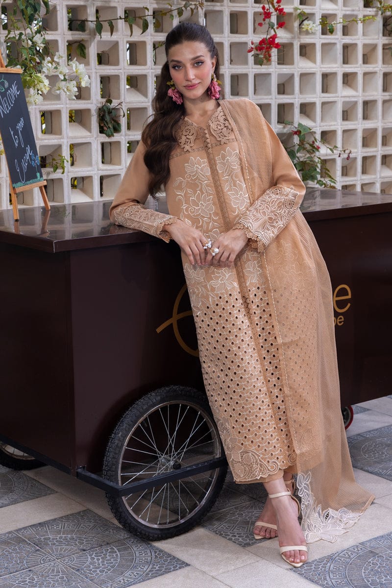03-Piece Lawn Suit With Chikankari Embroidery | Ready To Wear