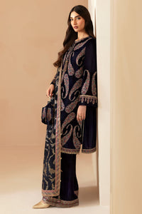 3 Piece Stitched Velvet Suit - Ready To Wear