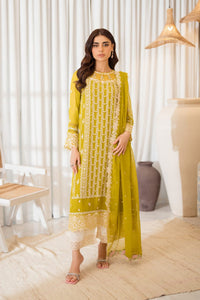 03-Piece Chiffon Suit With Embroidery | Ready To Wear