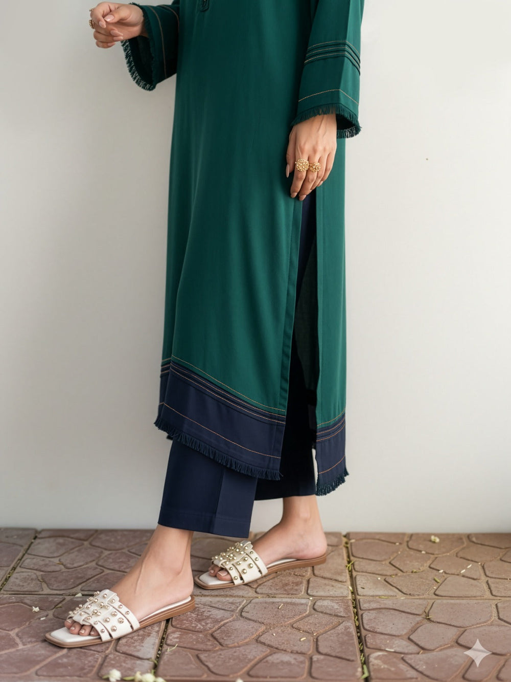 Sajal - Emerald | Kurta Set