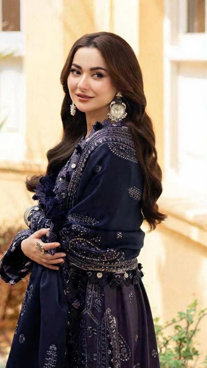 03-Piece Chiffon Suit With Embroidery - Ready To Wear