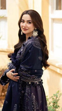 03-Piece Chiffon Suit With Embroidery - Ready To Wear