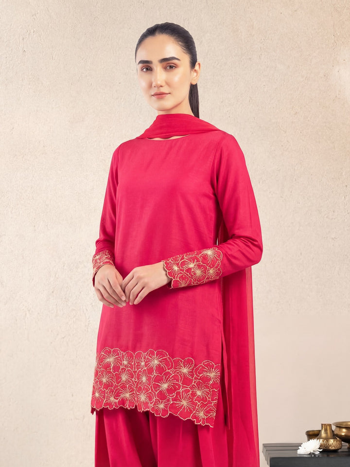 MANAAL - PINK FARSHI SET