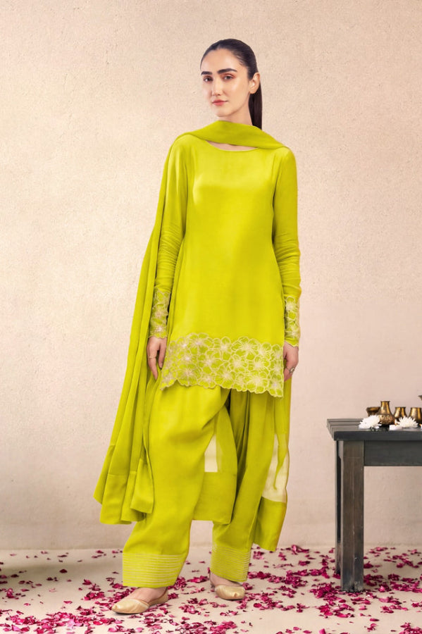MASHAL - LIME FARSHI SET